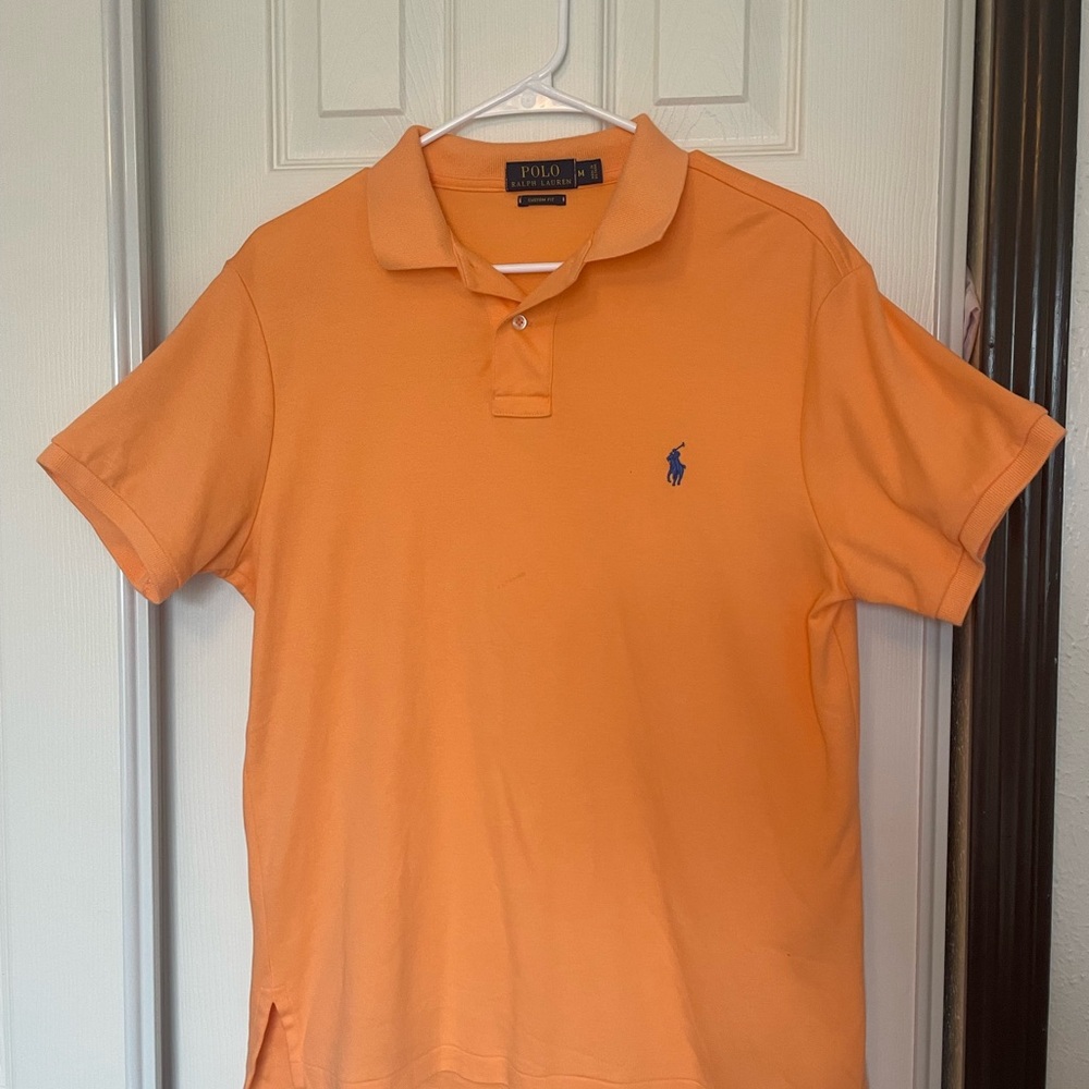 Polo Ralph Lauren Orange Custom Fit Polo Shirt